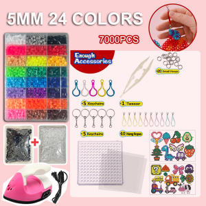 Hama Perler Fuse Beads 15/24 Colors 5mm/2.6mm Plastic DIY Puzzles Toy for 8 Years and Above
