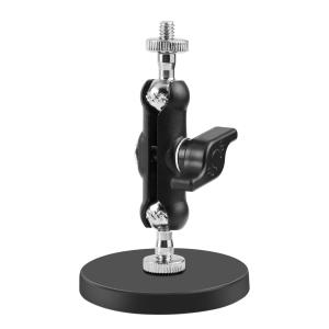 PULUZ Magnetic Pea-Style Action Camera Clip Mount Holder Adapter with 1/4-inch Interface For GoPro /Insta360 / DJI Action Camera