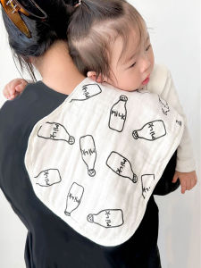 Ultra Soft Pure Cotton Six Layer Baby Burp Cloth Saliva Towel Anti Vomit Pad Shoulder Wrap Baby Pillow Towel for Newborns Infants