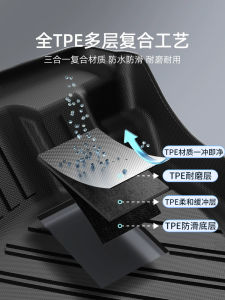 Honda HRV 23 Model Full Surround Car Mat Customized Main Driver Exclusive Boot Mat TPE Artificial Rubber Comfortable Car Mat