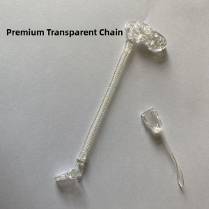 Anti-Loss Baby Pacifier Chain Spring Teether Toy Lanyard with Clip Neck Hanging Rope Infant Comforter Clip-On Spring Chain