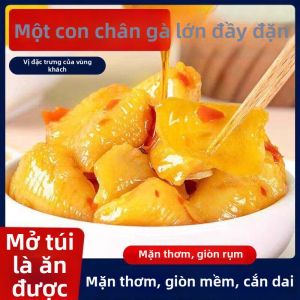 Món Ăn Vặt Gân Gà Nướng Muối Chua Cay