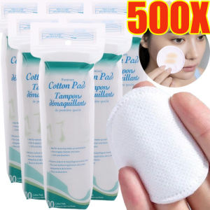 100-500PCS Round Non-woven Fabric Makeup Remover Pads / Non-irritating Disposable Clean Cotton / Double-sided Facial Cleansing / Dry and Wet Dual Use Cotton Pads