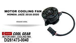 มอเตอร์ พัดลม ฮอนด้า แจ๊ส ปี 2016 - 2020 CF0169 Cool gear DI261473-0040 Motor Cooling Fan Honda Jazz 16-20 แจ็ส คูลเกียร์ แจ็ซ