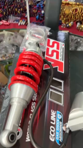 โช้คหลัง YSS Sonic G-Series Mono ยาว 255 มิล สปริงแดง แกนเงิน กระปุกเลเซอร์ (ของแท้) Sonic Dash LS  MSX 125  มีกระปุกแยก