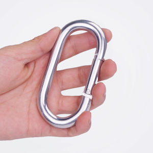 Outdoor Carabiner Mountaineering Iron Galvanized Runway U-Shaped Hanger Connecting Ring Safety Buckle Oversized Load-Bearing Iron Hook