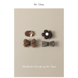 Baby Hair Clips Childrens Hair Accessories Butterfly Knot Hairpins Girls Bangs Clips Hair Decorations Non-Damaging Hair Accessories