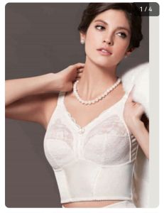 Luxurious No-Ring Ultra-Thin Long Bra for Beauty Salons Full Cup Back Nine Rows of Buckles V-Neck Design for Shaping And Flattering Bust