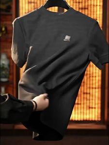 Graphene Short Sleeve Half Turtleneck Bottoming Shirt Mens Dralon Casual Half Sleeve Autumn and Winter Warm Fashion Inner Match Top