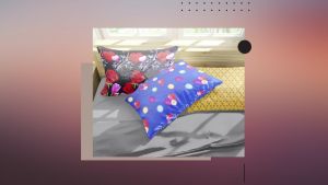 Sarung 1 SET bantal/guling katun motif elegan