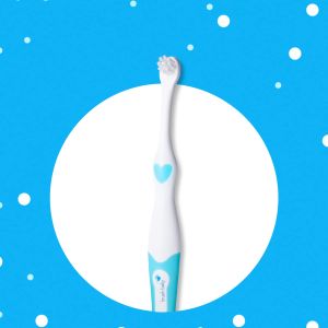 Brush-Baby FirstBrush Toddler Toothbrush - Small Head Long Handle - British UK Brand Baby Toothbrush