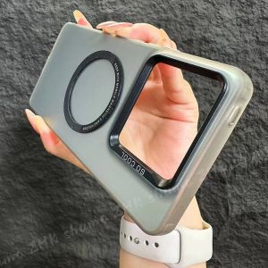 Fashionable Acrylic Phone Case for iQOO Neo8 pro Magnetic Absorption Anti-Fall Full Cover Protective Shell Womens Style Z8X