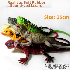Prank Sound-Producing Soft Rubber Lizard Toy