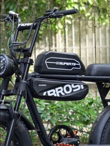 ROCKBROS Electric Bicycle Bag Front Beam Bag SUPER73 Universal Storage 4.5L Bicycle Bag Hard Shell Bike Saddle Bag Cycling Equipment