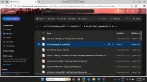 IELTS Level 1. Band 4.0 - 5.0. Complete with ppts coursebook and pdfs.