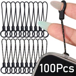 100Pcs Universal Wrist Strap Short Lanyard for Mobile Phone Camera USB Mp3 Mp4 Keychains Anti-lost Anti-fall Rope Lanyard Lariat Cords