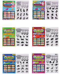 3/6pcs Toy Water Swelling Capsule Dinosaur Marine Creatures Creative Novel Puzzle Toy Play Interest Cultivation
