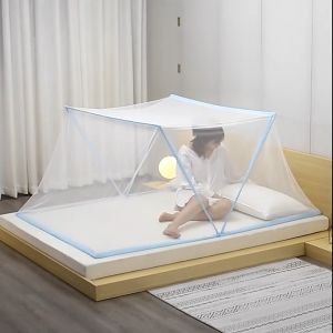 DuduMart Adult Folding Mosquito Net Portable Folding Mesh Net Tent Free Installation Breathable
