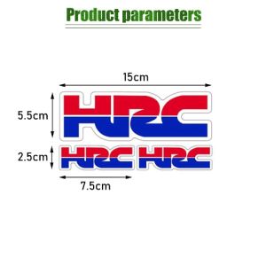 HRC Sticker for Honda wave click v3 pcx160 lead 125 vario Motorcycle Motorcycle Modified Stickers HRC Waterproof Reflective Dirt Bike Helmet Trunk Decorative Stickers PVC Decals