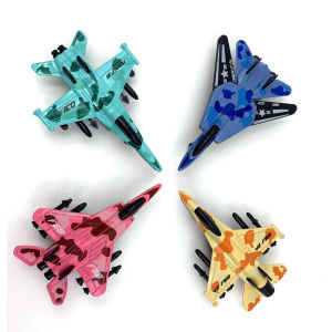 1:72 Scale Fighter Plane Toys Color Random Alloy Aircraft Pull Back Model Toys For Boy Gift