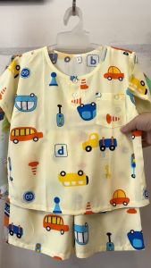 Set 5 Bộ đồ Tole Lanh Tay Ngắn Bé Trai - Đủ 18 Size cho bé 5-70 Kg - Chất vải tôn lanh 2 da mềm mại thoáng mát cho bé - Đồ bộ bé trai mùa hè - Đồ tole bé trai- TRAINGAN05