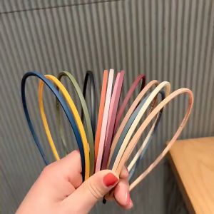Harga Grosir - Bando Korea Polos Tipis Matte Full Color High Quality / Aksesoris Rambut Wanita