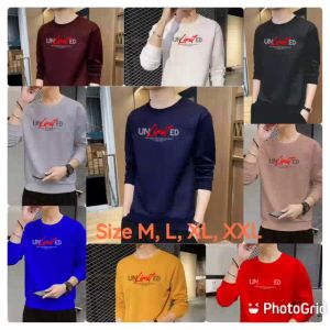 Bisa COD Sweater Keren Kaos Pria Distro Unlimited Crewneck Trendy Sweatshirt Elegan Sweter Kekinian
