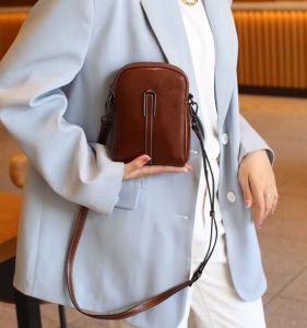MEIFEI | Leisure Double Zipper Soft Leather Shoulder Bag