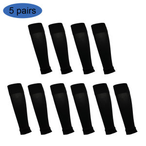 Adult football leg protection socks for men and women breathable footless socks high elasticity competition leg protection soc