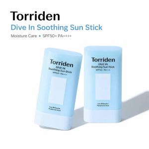 Torriden | Torriden Dive‑In Soothing Sun Stick SPF50+ PA++++ Hyaluronic Acid Moisturizing Sunscreen Stick Non‑Greasy No White‑Cast UV Pro