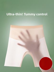 Miiow | Ultra-Thin Ice Silk Safety Pants Womens High-Waist Invisible Belly Control Short Shorts No-Cuff Underwear Bottoms