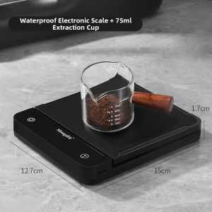 MONGDIO | Waterproof Coffee Scale for Espresso Drip Coffee Timer Weight Measurer