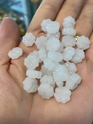 Mặt cỏ 4 lá đá mã não mic vòng tạo điểm nhấn ý nghĩa may mắn phong thuỷ tài lộc
