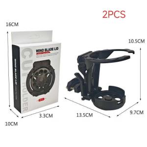 OUHOE | [NM]1/2Pcs Water Cup Bracket Holder Accessories Foldable Turntable Motorcycle Cup Holder For Handlebar Motorcycles Bottle Holder