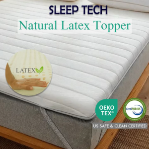 (SG) Natural Latex Mattress Topper | Mattress Protector | Antibacterial Bamboo Cooling Foam Topper
