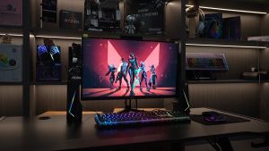 YUNSI 24 inch Frameless Vertical screen 200HZ Comes with a lifting and rotating bracket Gaming Monitor HDMI good for computers and laptops especially for gamers 1080p monitor Pc Monitor external monitor laptop monitor 1920*1080 1K Y240GM