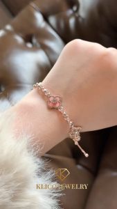 Vòng tay có thể điều chỉnh hoa rỗng hình kim cương LICHIC V17