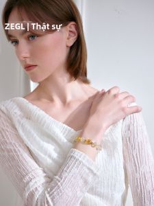 zengliu | Multicolored Gemstone Moonstone Bells Charm Bracelet