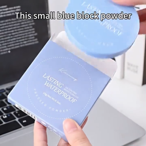 Oil Control Face Powder Waterproof Long-lasting Setting Powder Light Face Compact Powder With Mirror+Puff