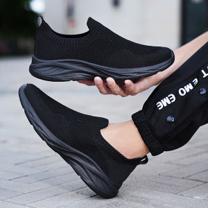 ORNGMALL Mesh Shoes for Men High Quality Sneakers Slip-On Breathable Fashion Gym Casual Light Walking Suitable for Daily Life and Sports MenSneakers Plus Size 39-48