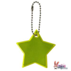 New Night Cycling Reflective Pendant Bag Strap Accessories Double-Sided Reflective Keyring Buckle Warning Sign ABEYINUOR