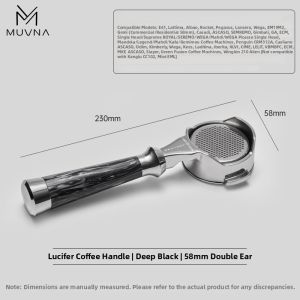 Muvna | Bottomless Espresso Machine Handle 58mm