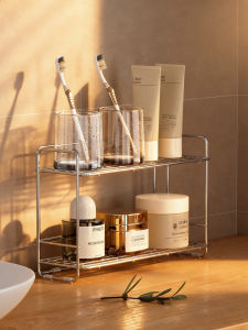 BANGJIE | Stainless Steel Bathroom Organizer Double Layer