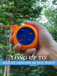 อุปกรณ์ตากผ้าแบบยืดหด 10 เมตร ติดตั้งง่าย ไม่ต้องเจาะ พับเก็บสะดวก OU0035