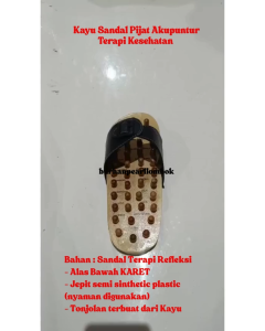 Sandal Refleksi Kayu / Sandal Rematik / Sandal Kesehatan