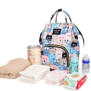 TAS BAYI 6005 - Tas Bayi Multifungsi ADORKABLE Tas Popok Baby Diapers Bag Tas Perlengkapan Bayi Travelling Ransel Backpack