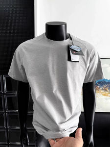 Quick Dry Ice Silk Mens T-Shirt Short Sleeve Lightweight Fitness American Sports Outdoor Badminton Summer Breathable round Neck