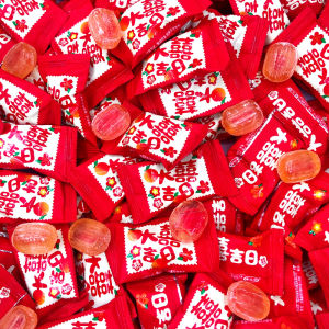 Wedding Candy High End Loose Fruit Heart Shaped Sugar Snacks Beautiful Packaging Perfect for Engagement And Wedding Gifts