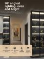 No-Drill LED Kitchen Cabinet Triangle Light Strip Sensor Line Lamp for Wardrobe Shoe Cabinet Kitchen Cabinet under Cabinet Lighting. 
