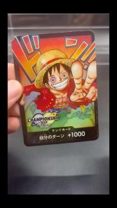 Bandai | ONE PIECE Collection Cards  DON!! CARD Monkey D. Luffy  High Quality  DIY Self Made Game Anime Cards Gift Toy